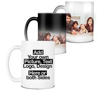SAMAR Personalised Color Changing Heat Mug - Add Your Text, Picture, Design or Logo on This 11oz Cup. Customised Gift idea for Birthday, Wedding, Father Day, Anniversary and for Other Special Moments