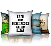 SAMAR Personalised Cushion Cover - Add Your Text, Picture, Design on Pillow 41x41cm, Machine washable and iron, one side print with filling insert, Gift idea for Birthday, Wedding and Special Moments