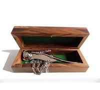 Samara Nautical Ares India 5" Brass Boatswain Whistle With Chain Wooden Box Bosun Call Pipe Maritime Nautical A