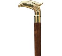 Samara Nautical Brass Eagle Head Victorian Style Gentlemen's Cane Designer Wood Walking Stick