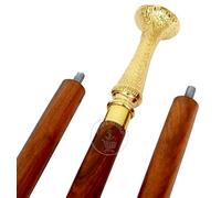 Samara Nautical Brass Long Handle Walking Stick Cane Wooden Walking Stick Medieval Replicas Walking Cane Victorian Antique