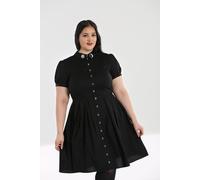 Samara Sun And Moon Embroidery Black Midi Dress hell bunny Black L