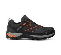 Regatta Mens Samaris III Waterproof Walking Shoes (Granite / Blaze Orange) Black / Granite