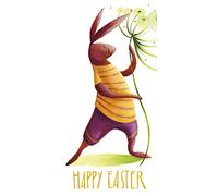 Samaritans Charity Easter Greeting Cards, Pack of 6, Bunny & Carrot | Samaritans Charity Easter Greeting Cards