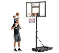 SAMAX Basketball Stand 100-305cm Adjustable Height with Wheels & Net - Portable Basketball Hoop Outdoor & Indoor Basketball System for Kids, Teens & Adults - Garden & Playground Use