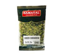 Samayal Green Cardamom 50g Aromatic Elaichi Pods from Kerala Natural Fresh and Fragrant Spice Perfect for Tea Coffee and Desserts Product From India Pack of 1