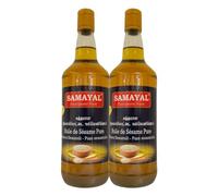 Samayal Pure Gingelly oil, Sesame Oil, Aanaikootai, Huile De Sesame, Processed in the traditional Jaffna method to produce a beautiful taste and flavour, 750ml(Pack of 2)