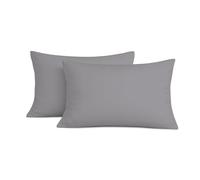 SAMAYISH Bedding & Linen 100% Egyptian Cotton Fitted Sheet 400 Thread Count 35cm Deep Fitted Bed Sheets (Grey, Pillowcase 2 Pack)