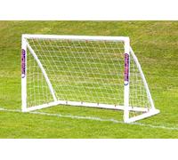 SAMBA garden football goal (choose your size), UK made, premium uPVC locking frame, all weather, extra thick net - 6ft x 4ft