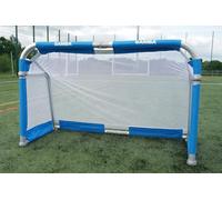 Samba Aluminium 3v3 Folding Football Goal - Training Portable Mesh Net - Multi Surface Use - 10 Seconds Set Up (2.5x4ft)