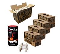 Samba Firestarters & Warma Kiln Dried Easy Light Kindling Sticks Firelighters Bundle