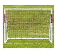 Samba Football Soccer Trainer Goal Post with Net and Clips, 8 Feet Width x 6 Feet Height