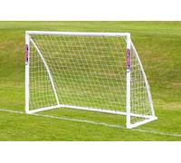 SAMBA garden football goal (choose your size), UK made, premium uPVC locking frame, all weather, extra thick net - 8ft x 6ft