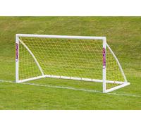 SAMBA garden football goal (choose your size), UK made, premium uPVC locking frame, all weather, extra thick net - 8ft x 4ft
