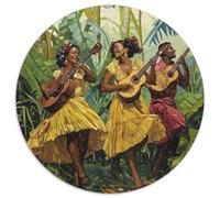 Samba Song Jigsaw Puzzles. 1000pcs (67.5x67.5cm) Dancing in The Jungle Whimsical Challenge Toy for Educational Games Gifts