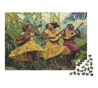 Samba Song Rätsel Für Erwachsene |Dancing in The Jungle| Familienspaß-Puzzles 1000pcs (75x50cm) Erwachsene