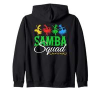 Samba Squad Brazilian Carnival Vibes Brasil Party Zip Hoodie