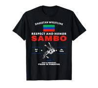 Sambo Dagestan Wrestling Dagestan Flag T-Shirt