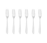 Sambonet Leaf 52163A55 Dessert Fork Set 18/10 Stainless Steel 6-Piece Dishwasher Safe Grey