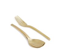 Sambonet Living spoon and fork set - Gold One Size