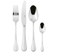 Sambonet Royal 52563-G2 Cutlery Set 18/10 Stainless Steel for 12 People 48 Pieces: 12 Forks, 12 Spoons, 12 Knives, 12 Teaspoons, Dishwasher Safe, Copper