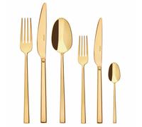 Sambonet - Service Table 36 Pieces Cutlery Rock PVD Gold Polished 52762G83
