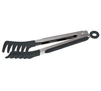 Sambonet Spaghetti Tongs, Cooking Tongs, Pasta Spring Tongs Multifunctional Professional Kitchen Tool in Silicone, Black