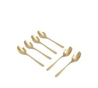 Sambonet Taste espresso spoon set (6-person setting)' - Gold One Size