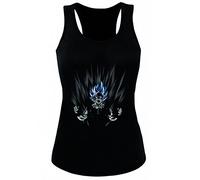 Sambosa Scream Son Goku Women's Tank Top Goku Dragon Master Son Ball Vegeta Turtle Roshi Db, Farbe2:Schwarz/Blau;Größe2:Medium