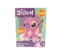 Sambro International Limited CyP Brands- Stitch, Plaster Figure for Painting, Angel, Crafts for Kids, Includes Paints and Brush, Creative Activity, Official License, R