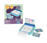 Stitch Roll & Go Colouring Mat | Portable Disney Lilo & Stitch Travel Art Station with Crayons Felt Tips Stickers & Roll-Up Pages | Mess-Free Creative Gift for Kids Ages 3+