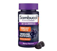 Sambucol Gummies Immuno Forte, Black Elderberry with Vitamin C & Zinc, 30 Pack