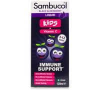 Sambucol Natural Black Elderberry for Kids with Vitamin C, 120ml