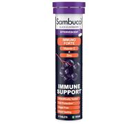 Sambucol Natural Black Elderberry Immuno Forte Effervescent Tablets | Vitamin C | Zinc | Immune System Supplement | 15 Tablets