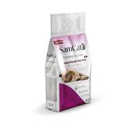 SamCat Cat Litter - Dust-Free, High Absorption, Strong Clumping Kitty Litter for Indoor Cats, Ideal for Sensitive Paws 5-10 L (5L, Baby Powder Aroma)