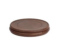 SAMCIOI Stool for Plant Bonsai Display Stand Round Carved Crafts Buddha Statue Base Can Put Strange Stone Teapot Vase for Home Office Decoration Display Pedestals(M)