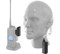 SAMCOM Wireless Headset with Clear Acoustic Tube Earpiece for Walkie Talkies, BTEAR01 Surveillance Ear Piece with 2 Pin K Type Dongle 10 Hours with PTT Microphone (No Radio Includes)