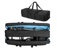 Samdew Telescope Case, Double-layer Telescope Bag for Astronomical Telescope Storage, 40.8" Padded Telescope Carry Case Compatible with Celestron, Orion & More, Bonus Accessories Bag & Shoulder Strap