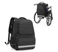 samdew Wheelchair Backpack, Wheelchair Bag to Hang on Back, Manual & Motorized Wheelchair Bag, Universal Accessories Bag for Wheelchair, with Thermal Insulation Pocket for Medicine Storage, Bag Only