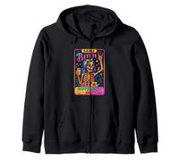 Same Bitch Different Day Skeleton Vibe Zip Hoodie