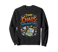Same Chaos Different City Family Trip Vacation Travel Crew Sweatshirt