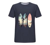 Same Day Delivery Items Fashion Men's Tshirts Men's Casual Loose Printed Round Neck Short Sleeve T Shirt Mens Summer Tops Casual Smart T Shirts Men Mens Fashion Tshirt Clothes Sale of Clearance