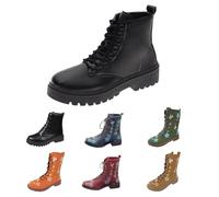 same day delivery items under 2 pounds Boots for Women uk Lace Up Ankle Boots Mid Calf Boots Winter Boots Zipper Combat Boots Waterproof Snow Boots Non Slip Walking Boots Wide snow boots mens