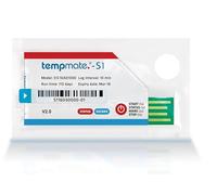 *Same-Day Shipping* (Pack of 100) Single-Use Temperature and Humidity Data Logger (Range: -22°F to 158°F) for Food Industry, Pharmaceuticals, Warehouses, Vaccine Boxes Model: Tempmate S1