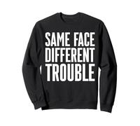 Same Face Different Trouble Twin Dad Daddy Sweatshirt
