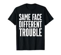 Same Face Different Trouble Twin Dad Daddy T-Shirt