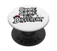 Same Same But Different Learn Real Japanese Smiling Guy Meme PopSockets Adhesive PopGrip