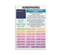 Same Sound Words Metal Sign 12x8 Inch