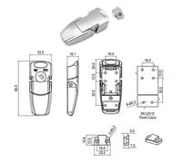same style electrical box cabinet chassis hidden with V7-20-111-20 and Same size 1pcs crafted from Metal CONSTRUCTION Built from high-strength iron material (Silver)