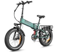 SAMEBIKE 20"*4.0 Fat Tire Electric Bike for Adults, Folding Mountain Bikes, Removable 48V15AH Battery, E-bike Range 45-100 KM, 20 inch Electric Bicycle with 7 Speeds